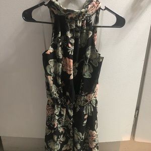 Floral Turtle neck dress